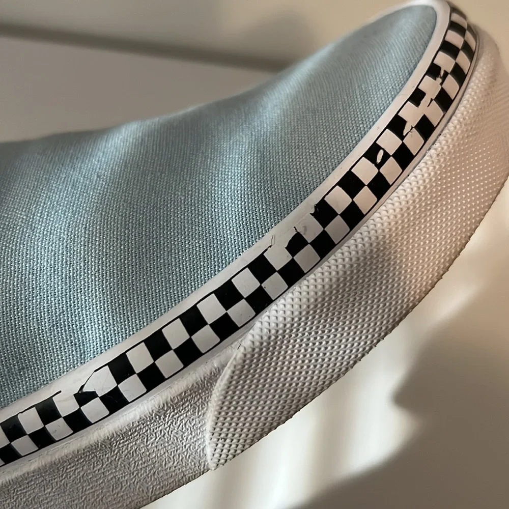 Vans Light Blue Slip-On Sneakers - Picture 5 of 5